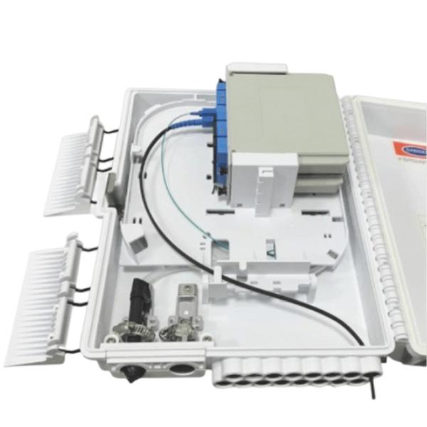 Indoor / Outdoor 16 Port Splitter Fiber Optic FTTH Splitter Box