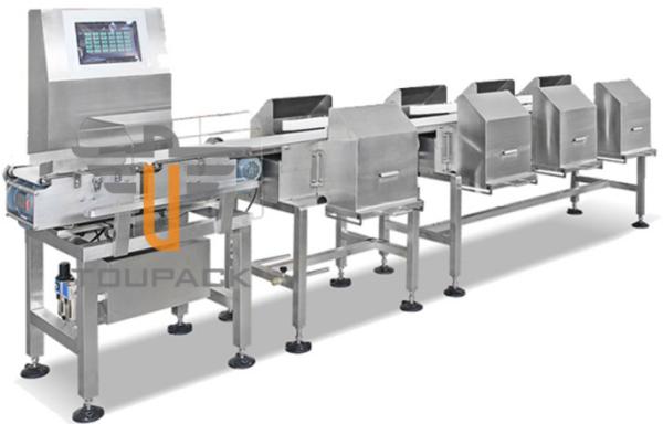 Horizontal Weight Grader Sorting Machine Multi Weight Sorting Checkweigher PLC