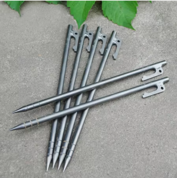 Titanium Tent Pegs TC4 Sturdy Slightweight V Shape 240mm Length