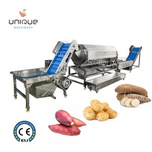 Wholesale Video Technical Support Heavy Duty Potato Peeler Machine for Wash and Peel Potatoes from china suppliers