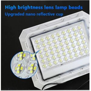 100w Waterproof Polysilicon Solar Powered Security Light With Remote Control