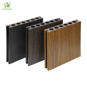 Wholesale Antimicrobial 25mm WPC Deck Planks , WPC Wood Plastic Composite Decking from china suppliers