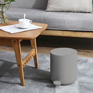 Stylish Trash Can Living Room Organizer Step On Garbage Can With Soft Close