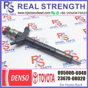 China diesel fuel engine injector 095000-6040 23670-0R020 for engine high pressure pump engine injection injector 095000-6040 on sale