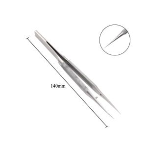 Precision titanium alloy fly line fingerprint tweezers for phone cooper wire