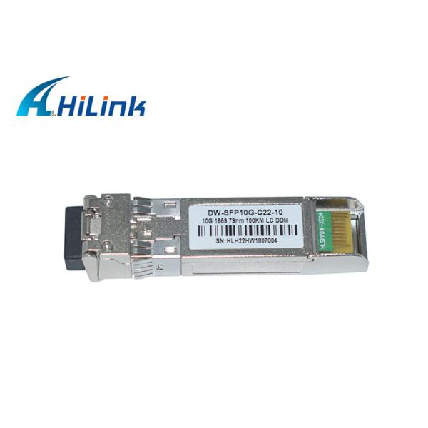 Quality 10G Dwdm Sfp Module 100KM Ethernet Optical Transceiver 17-61 Channels LC Connector for sale