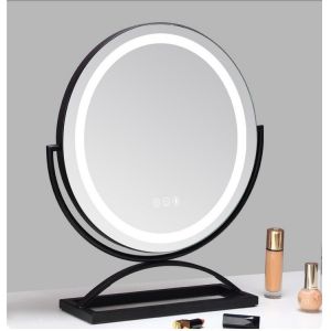 LED Lamps 10x Magnifying Round Vanity Mirror Dimmer Light Personalized