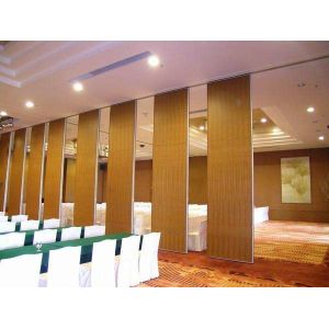 Movable Soundproof Office Partition Walls With Aluminum Sliding Tracks System