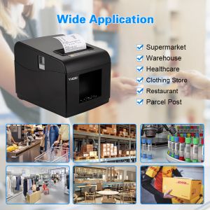 203dip Printing Resolution 80mm Thermal Receipt Printer Bluetooth For Pos