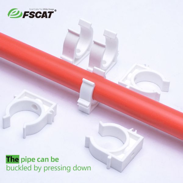 25MM Plastic Pipe Clips Plastic Pipe Clamps Environmental Friendly