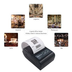 Bluetooth 58mm Thermal Receipt Printer Portable Mini Ticket Printer lithium