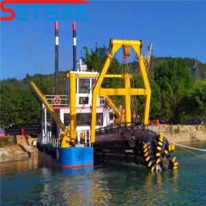 6-20mm Bottom Plate Thickness Pump Cutter Suction River Sand Dredger with Cat