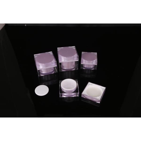 hand lip crystal pump empty square white Screen Printing Airless 30ml Cosmetic