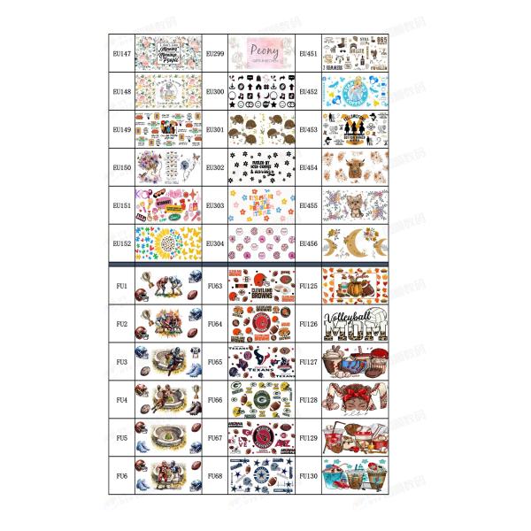 DTF Wrap Custom UV Transfer Stickers ISO9001 SGS ROHS