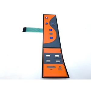 Wholesale 3M Rear Adhesive Tactile Membrane Keyboard With Gradient Printing from china suppliers