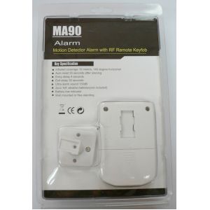 130 Decibel Siren Wireless PIR Motion Sensor Alarms With One Remote Control