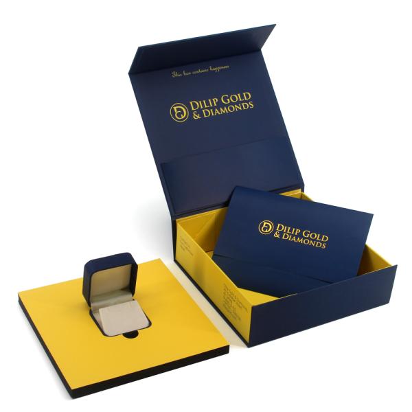 Drawer Sliding Cardboard Gift Box Packaging For Necklace Earring Bracelet Ring