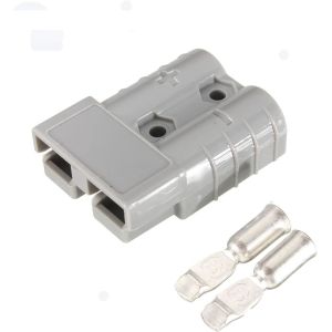 120A 600V ANDERSON PLUG Cable Battery Power Connector With Terminals Grey Red