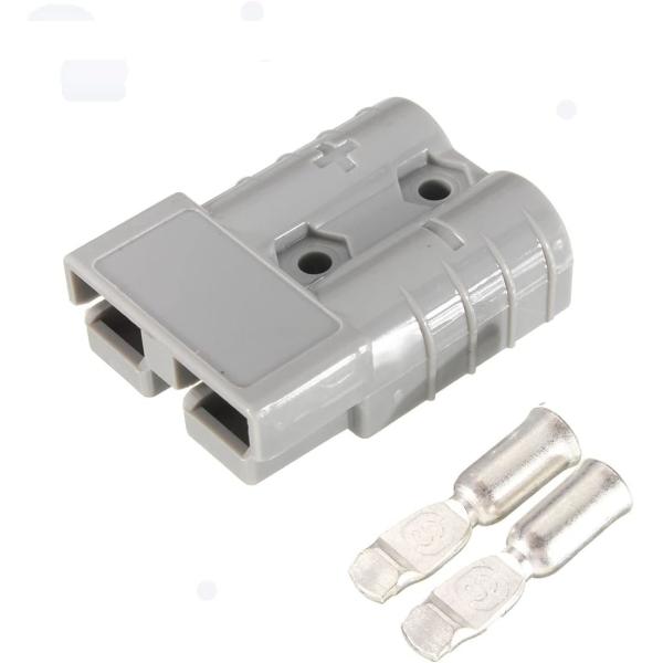 120A 600V ANDERSON PLUG Cable Battery Power Connector With Terminals Grey Red