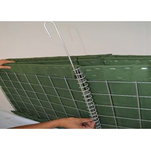 Military Hesco defensive bastion for army and flood control with razor wire with