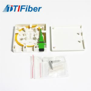 Mini Distribution Fiber Optic Terminal Box Wall Mounted Structure With SC Connector