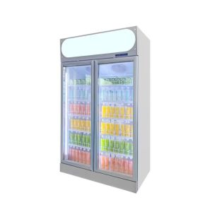 Big Capacity Matte White Soft Drink Display Chiller Low Consumption