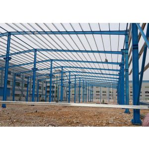 China 100 × 300 Prefabricated Steel Structures Warehouse Light Type on sale