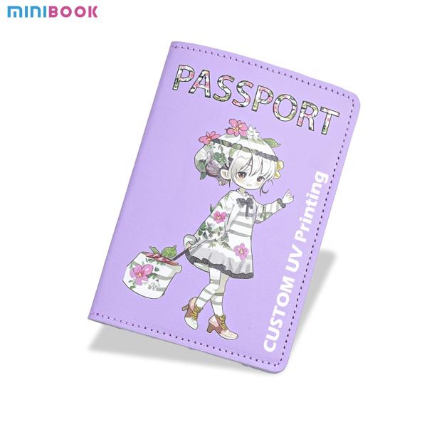 Passport Book Holders with Custom UV Printing and Vaccine Card Holder Combo