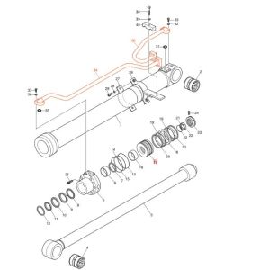 Energy Mining Excavator Pipelines Hydraulic System Distributor For DX190-3B