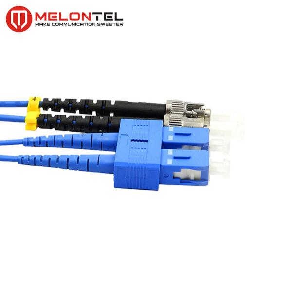 FTTH Duplex Fiber Optic ST SC Patch Cord Armoured Single Mode MT D1000