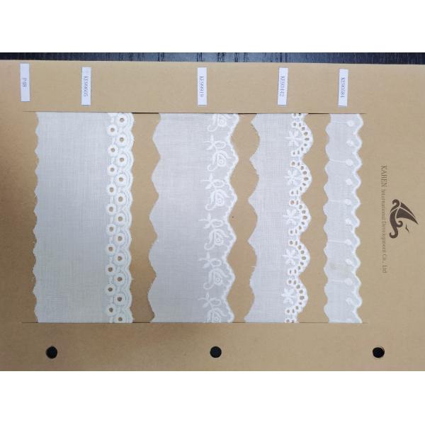 15yds Cotton Embroidered Lace Fabric Slim Transluscent For Multiapplication