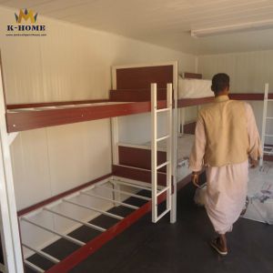 Mobile Flat Pack Prefab House Quick Assembly White Gray Fire Proof Panel