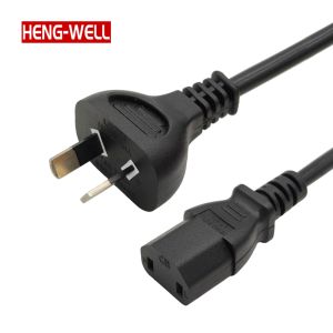 China SAA 2 Pin Power Cord to C7 C17 Australia 7.5A Power Supply Cord for Consumer Electronics Customized Length on sale