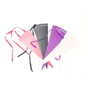 Triangle Shape Long Stem Flower Packaging Box with Ribbon and Coated Paper