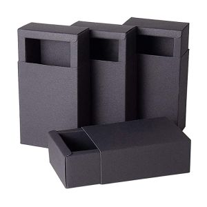 Wholesale Customized Die Cut and Gift Craft Black Drawer Paper Box for Party from china suppliers