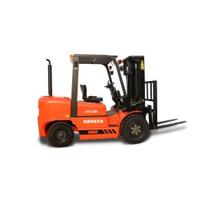 3 ton capacity diesel engine forklift truck CPCD30 with closed cabin with air