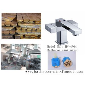 H59 brass casting bathroom Faucet finished by advanced plating technology