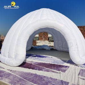 PVC White Inflatable Dome Tent / Outdoor Inflatable Igloo For Exhibition