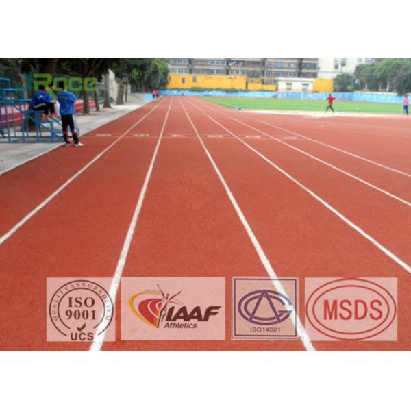 Customized Sandwich Type Rubber Polyurethane Track Surface With Red Surface