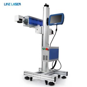 40W CO2 RF Online Flying Laser Marking Machine for Pet Bottles Conveyor Included