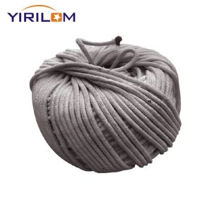 China 3mm Cotton Rope Core-spun Yarn Colorful Woven Handmade Home Textile Tag Rope on sale