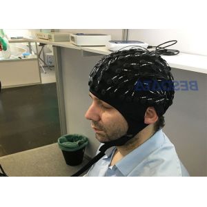 China Ag / AgCl EEG Electrode Cap With Wire Digital EEG Machine Din 1.5 on sale China Ag / AgCl EEG Electrode Cap With Wire Digital EEG Machine Din 1.5 on sale