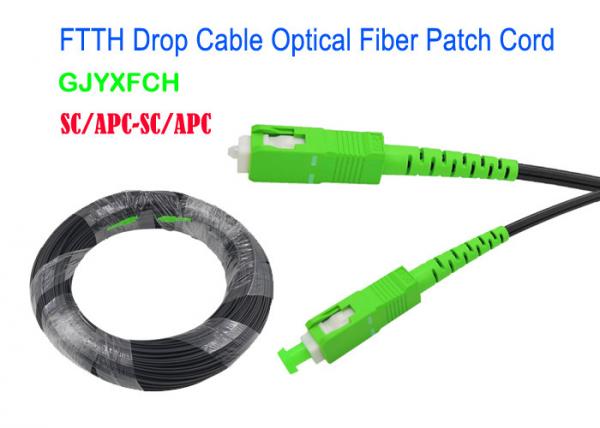 Quality GJYXFCH FTTH Drop Fiber Optical Patch Cord Aerial / Duct 0.25db CE Certificated for sale