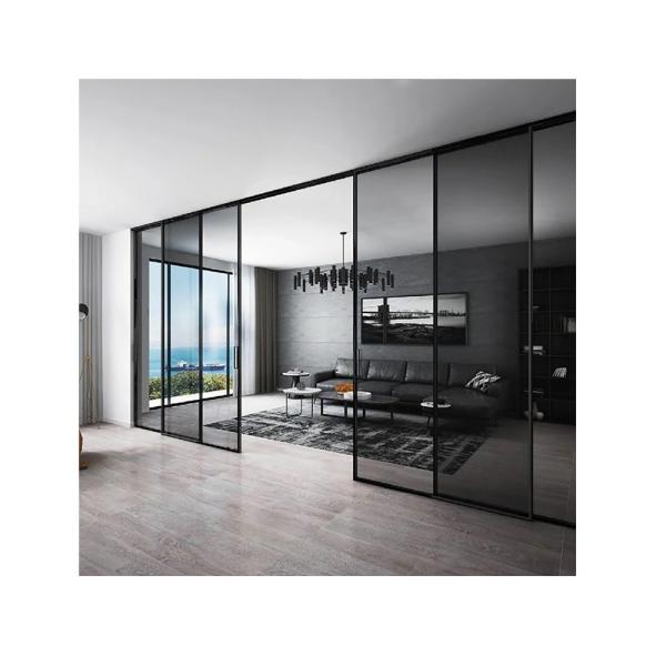 Quality Aluminum Sliding Door with Advanced Panoramic Double Glaze and Hidden Sash Design for sale