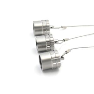 1K Plug Power Cable Assembly Silver Dust Caps IP68 SRD.BTG.1K.100.NAS