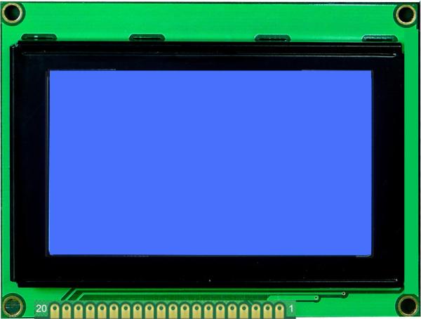 Quality STN Mode Lcd Graphic Display 128x64 Arduino With Blue Backlight for sale
