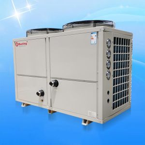 Galvanized Steel Sheet 50kw Air Source Heat Pump Constant Temperature 38℃ Spa