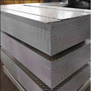 Coil Weight 3-8 Tons Customized Embossing Metal Mild Carbon Checkered Steel