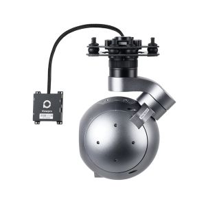 1080p Micro HDMI / IP Drone Camera With 40x AI Object Tracking EO+IR Dual Sensor