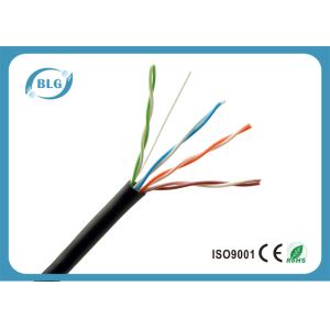 CCA Cat5e Outdoor Waterproof Ethernet Cable HDPE Insulation 305m Per Roll